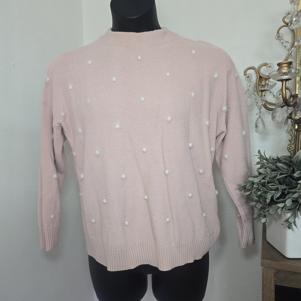 Pink Polka Dot Sweater